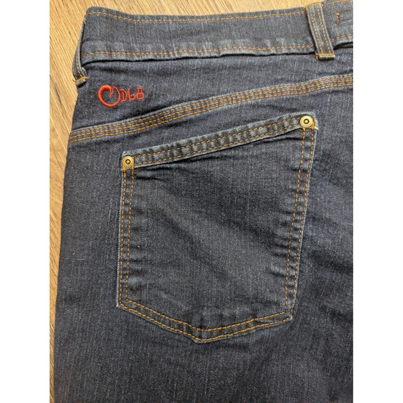 Origin Delta 68 Jeans Mens 38 Blue Dark Wash Made In USA Stretch Taper Denim - Picture 10 of 16